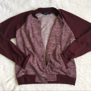 Forever 21 Varisty-Style Maroon Jacket